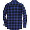 imageAlex Vando Mens Button Down Shirts Flannel Shirt Long SleeveBlueBlack