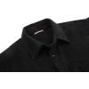 imageAlex Vando Mens Button Down Shirts Flannel Shirt Long SleeveCorduroy Black 02