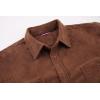 imageAlex Vando Mens Button Down Shirts Flannel Shirt Long SleeveCorduroy Brown