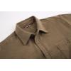 imageAlex Vando Mens Button Down Shirts Flannel Shirt Long SleeveCorduroy Khaki