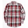 imageAlex Vando Mens Button Down Shirts Flannel Shirt Long SleeveDistressed Red