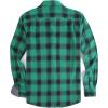 imageAlex Vando Mens Button Down Shirts Flannel Shirt Long SleeveGreenNavy
