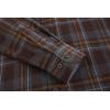 imageAlex Vando Mens Button Down Shirts Flannel Shirt Long SleeveGreyCoffee
