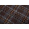 imageAlex Vando Mens Button Down Shirts Flannel Shirt Long SleeveGreyCoffee