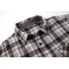 imageAlex Vando Mens Button Down Shirts Flannel Shirt Long SleeveGreyWhiteCoffee