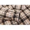 imageAlex Vando Mens Button Down Shirts Flannel Shirt Long SleeveKhakiBlack 613