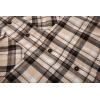 imageAlex Vando Mens Button Down Shirts Flannel Shirt Long SleeveKhakiBlack 613