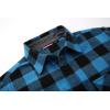 imageAlex Vando Mens Button Down Shirts Flannel Shirt Long SleeveLtblueBlack