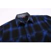 imageAlex Vando Mens Button Down Shirts Flannel Shirt Long SleeveNavyRoyal