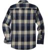 imageAlex Vando Mens Button Down Shirts Flannel Shirt Long SleeveNavyYellow