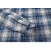imageAlex Vando Mens Button Down Shirts Flannel Shirt Long SleeveRhinestone BlueGrey
