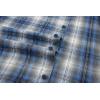 imageAlex Vando Mens Button Down Shirts Flannel Shirt Long SleeveRhinestone BlueGrey