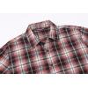 imageAlex Vando Mens Button Down Shirts Flannel Shirt Long SleeveRhinestone WineBlack