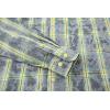 imageAlex Vando Mens Button Down Shirts Flannel Shirt Long SleeveRhinestone YellowGrey