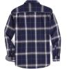 imageAlex Vando Mens Button Down Shirts Flannel Shirt Long SleeveRoyalWhite