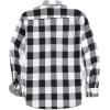 imageAlex Vando Mens Button Down Shirts Flannel Shirt Long SleeveWhiteBlack