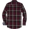 imageAlex Vando Mens Button Down Shirts Flannel Shirt Long SleeveWineKhaki N43