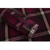 imageAlex Vando Mens Button Down Shirts Flannel Shirt Long SleeveWineKhaki N43