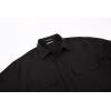 imageAlex Vando Mens Button Down Shirts Two Pockets Long Sleeve Casual Dress Shirt for MenBlack