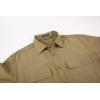 imageAlex Vando Mens Button Down Shirts Two Pockets Long Sleeve Casual Dress Shirt for MenKhaki