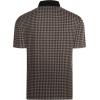 imageAlex Vando Mens Check Golf Shirt Contrast Rib Collar Short Sleeve Polo Shirts for MenBlackKhaki