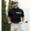 imageAlex Vando Mens Pique Golf Shirt Seamless Collar MoistureWicking Short Sleeve Dynamic Polo Shirts for MenBlack