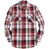 imageAlex Vando Mens Button Down Shirts Flannel Shirt Long SleeveDistressed Red