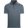 imageAlex Vando Mens Check Golf Shirt Contrast Rib Collar Short Sleeve Polo Shirts for MenBlackBlue