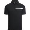 imageAlex Vando Mens Pique Golf Shirt Seamless Collar MoistureWicking Short Sleeve Dynamic Polo Shirts for MenBlack