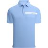imageAlex Vando Mens Pique Golf Shirt Seamless Collar MoistureWicking Short Sleeve Dynamic Polo Shirts for MenBlue