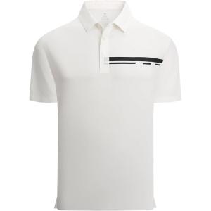 imageAlex Vando Mens Pique Golf Shirt Seamless Collar MoistureWicking Short Sleeve Dynamic Polo Shirts for MenWhite