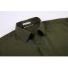 imageAlex Vando Mens Dress Shirt Wrinkle Free Regular Fit 4Way Stretch Button Down ShirtsArmy Green