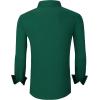 imageAlex Vando Mens Dress Shirt Wrinkle Free Regular Fit 4Way Stretch Button Down ShirtsCotton Green
