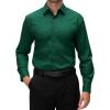 imageAlex Vando Mens Dress Shirt Wrinkle Free Regular Fit 4Way Stretch Button Down ShirtsCotton Green