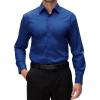imageAlex Vando Mens Dress Shirt Wrinkle Free Regular Fit 4Way Stretch Button Down ShirtsCotton Royal