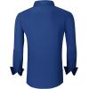 imageAlex Vando Mens Dress Shirt Wrinkle Free Regular Fit 4Way Stretch Button Down ShirtsCotton Royal