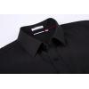 imageAlex Vando Mens Dress Shirt Wrinkle Free Regular Fit 4Way Stretch Button Down ShirtsSolid Black