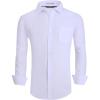 imageAlex Vando Mens Dress Shirt Wrinkle Free Regular Fit 4Way Stretch Button Down ShirtsSolid White
