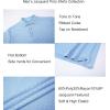 imageAlex Vando Mens Polo Shirts Short Sleeve Regular Fit Fashion Designed ShirtBlue Jacquard