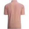 imageAlex Vando Mens Polo Shirts Short Sleeve Regular Fit Fashion Designed ShirtPink Jacquard