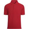 imageAlex Vando Mens Polo Shirts Short Sleeve Regular Fit Fashion Designed ShirtRed Jacquard