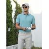 imageAlex Vando Mens Golf Shirts Moisture Wicking QuickDry Short Sleeve Fashion Designed Polo Shirts for MenBlue