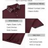 imageAlex Vando Mens Golf Shirts Moisture Wicking QuickDry Short Sleeve Fashion Designed Polo Shirts for MenBurgundy