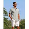 imageAlex Vando Mens Golf Shirts Moisture Wicking QuickDry Short Sleeve Fashion Designed Polo Shirts for MenGrey