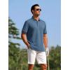 imageAlex Vando Mens Golf Shirts Moisture Wicking QuickDry Short Sleeve Fashion Designed Polo Shirts for MenNavy