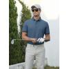 imageAlex Vando Mens Golf Shirts Moisture Wicking QuickDry Short Sleeve Fashion Designed Polo Shirts for MenNavy