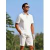 imageAlex Vando Mens Golf Shirts Moisture Wicking QuickDry Short Sleeve Fashion Designed Polo Shirts for MenWhite