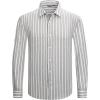 imageAlex Vando Mens Linen Long Sleeve Casual Button Down Shirt for Men Beach Wedding ShirtsGrey