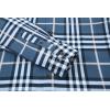 imageAlex Vando Mens Print Plaid Button Down Shirts Wrinkle Free 4Way Stretch Casual Dress Shirt for Men29 DustyblueWhite