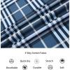 imageAlex Vando Mens Print Plaid Button Down Shirts Wrinkle Free 4Way Stretch Casual Dress Shirt for Men29 DustyblueWhite